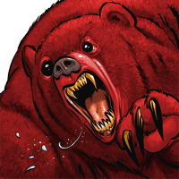 Wściekły niedźwiedź brunatny