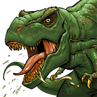 Zielony T-Rex